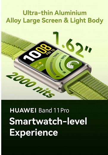 HUAWEI Band 11 Pro: Lightweight Fitness Tracker with Advanced Features