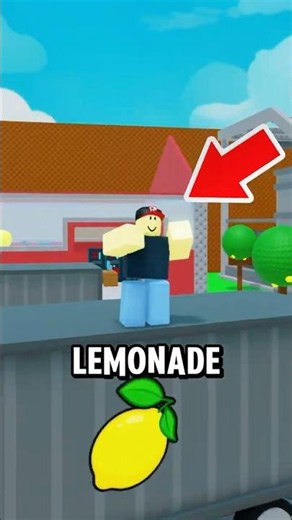 Opening A Lemonade Stand.. #roblox #selllemons #shorts