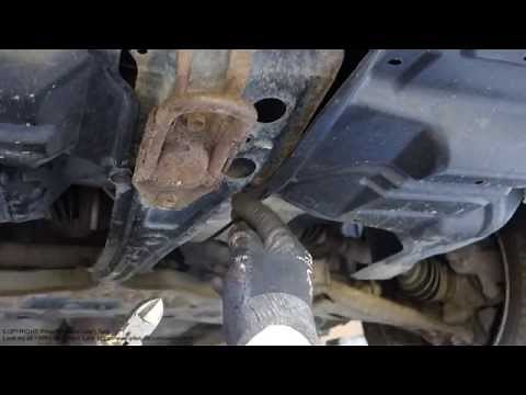 How to repair broken engine below plastic cover panel. Toyota Corolla years 2002 to 2010