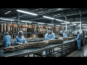 Inside a Python Leather Bag Factory – From Raw Skin to High End Creations