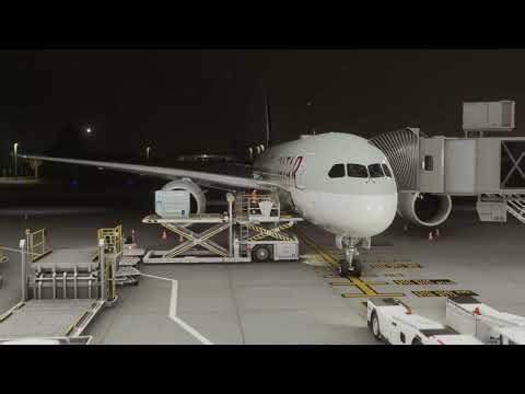 🎥 MSFS2024 | Qatar Airways B787 Dreamliner | Night Landings 🌙 Doha (OTHH) – Ultra Realistic 4K Vlog