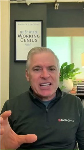 Patrick Lencioni - The Six Types of Working Genius in a Fulfilled & Engaged Team