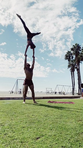 Acroyoga Partner Routine: Back Bend Pop into Hand to Hand