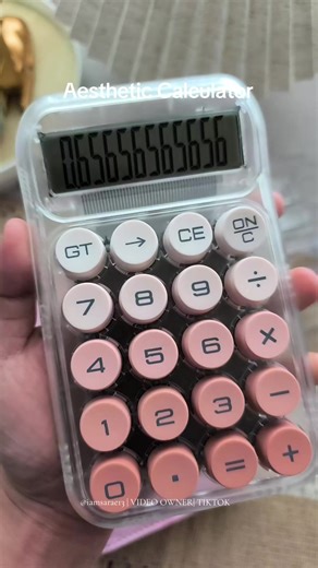 nakaka happy ung tunog Ng calculator 😅 #calculator #aestheticcalculator