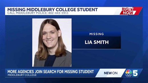 Vermont State Police, NYSP and FBI join search for missing Middlebury College student Lia Smith