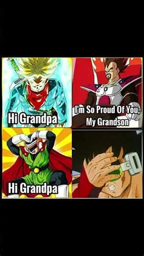 Bardock Meets Gohan… and Instantly Regrets It 😂 #anime #dragonball #vegeta