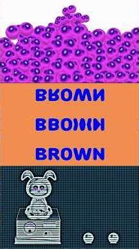 LEARN COLORS (BROWN) WITH RABBIT GUMBALLS MACHINE Sponsored BY;Preview 2 Random Effects #shortsfeed