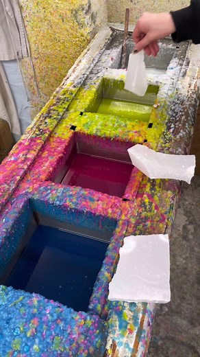 sometimes we use hard wax to top up the vat when the colours are run down #wax #fypツ #gsycandles