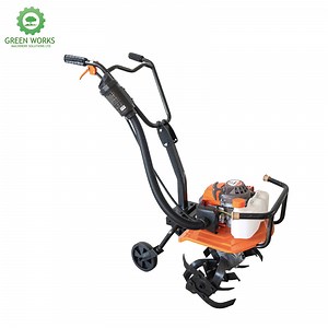 [Hot Item] 63cc Power Gasoline Garden Rotary Tiller with Multifunctional 2-Stroke Agricultureal Tiller Cultivator Machine