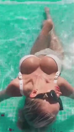 Photoshoot With Beautiful Model in Pool #shorts #shortvideo #model