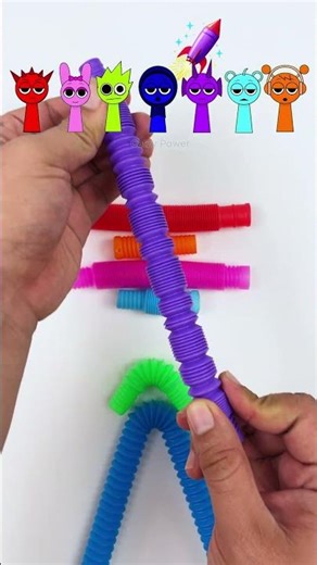 Sprunki ASMR with cute POP TUBE Satisfying sound #shorts #satisfying