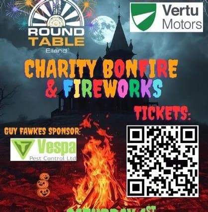 Elland Round Table's charity bonfire and fireworks event returns!