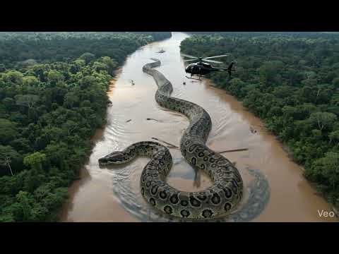 Massive Anaconda Slithers Through Amazon River – Hyper-Realistic Animation