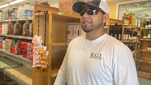 The pink "Good Gulf" gas pump survived. BGI Painting and Hudson's staff have worked tirelessly on its second round of cleanup at Hudson's Grocery, first after Helene, and then a second after Milton. Yesterday they handed out drinks as well as working a full day. | The Boca Beacon