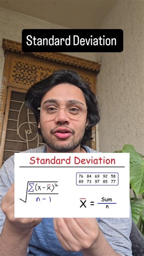 Usmar Hyder || AI Specialist on Instagram: "Standard Deviation Explained: Data Ka Spread Kya Hota Hai?"