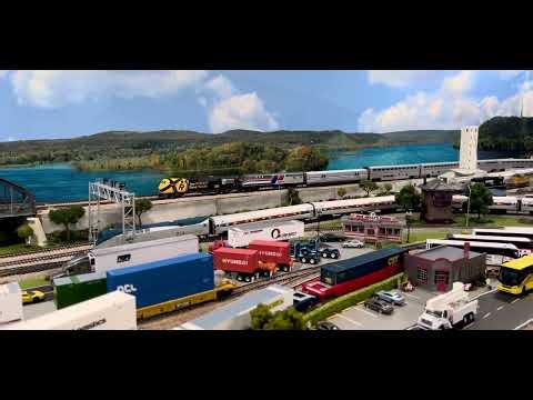 Modern HO Scale Railroad Layout