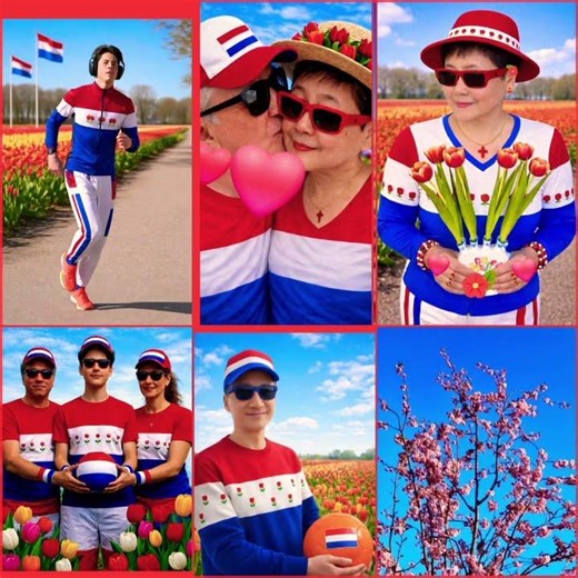 SPORTIVITEIT TIJDENS DE MARATHON IN DE LENTE IN ONS MOOIE HOLLAND.