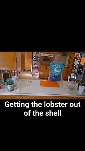 Our chowder is almost done. We put the lobster in ice water to stop it from cooking and to make it easier to handle. #cooking #seafood #soupseason #homemade #lobster | Cooking With Ollie | Facebook