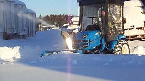 Through rain, winter, sleet and snow, the LS snowblower is on the go! We want to give a shoutout to one of our Canadian dealers - Equipments Abordables and a huge THANK YOU to Annie Sinclair for sharing that great video! | LS Tractor