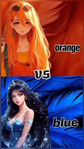 Orange vs Blue Aesthetic BattleAnime💙