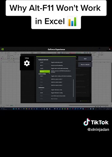 Why Alt-F11 Stops Working in Excel VBA and how to fix. #excelvbaisfun #excelvba #xlninjadan #exceltips #exceltricks