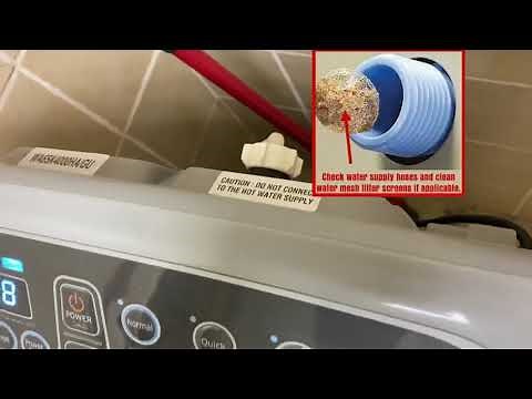 Washing Machine Water Fills Slowly – How To Fix