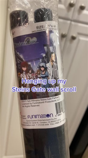 Part 2 of 4 - got this as a bundle deal on Mercari. This wall scroll has amazing quality and Steins;Gate is one of my fave animes! Officially licensed by Funimation too! #steinsgate #okaberintarou #makisekurisu #funimation #animewallscroll #poster #steinsgate0 #animemerch #timetravel #screammovie #hackingtothegate