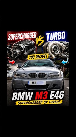 BMW M3 E46 Sound Check 😮‍🔥 SUPERCHARGER vs TURBO – Which Wins? 👀⚙️