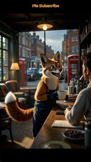 “POV: A Fox Makes Your Morning Coffee ☕🦊 | Cutest Café Animation Ever!”