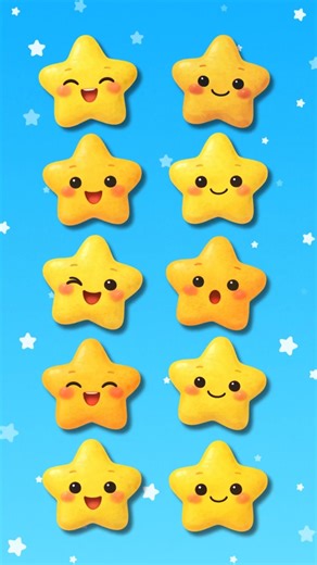 ⭐Count from 1 to 10 with twinkling stars | Number Song for Kids