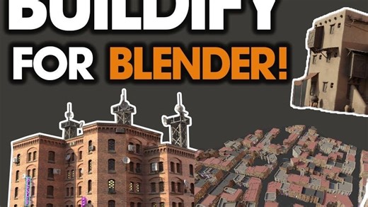 Buildify快速生成建筑结构Blender插件