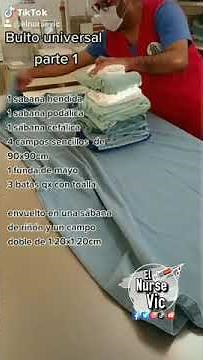 Armado de bulto quirúrgico para cirugía geberal, o bulto universal #ElNurseVic #Enfermería
