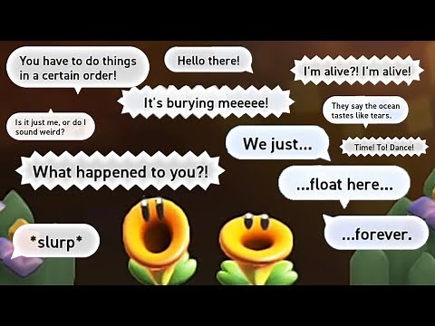 Super Mario Bros. Wonder - All Talking Flowers Comedic Moments (Full)