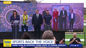 More than 20 sporting codes have announced their support for a Voice to Parliament as a collective. MORE: https://nine.social/ddz #9News | WATCH LIVE 6pm | 9 News Sydney