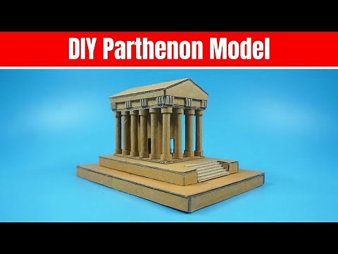 How to Build the Parthenon Model with Cardboard | DIY Cardboard Parthenon