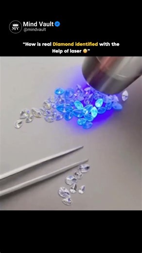Mind Vault | Real diamonds can be identified using laser-based spectroscopy, a technique that shines a focused laser beam onto the stone to analyze how... | Instagram