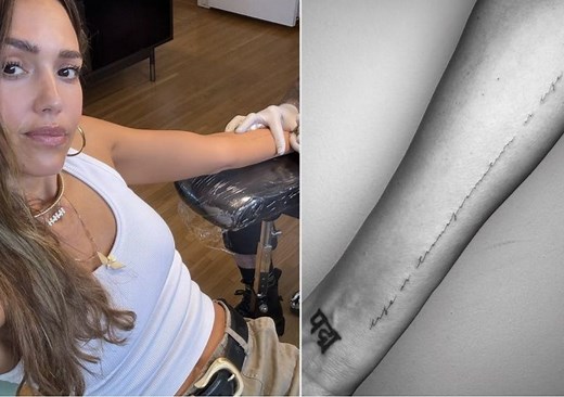 Mira el nuevo tatuaje de soltera que presume Jessica Alba semanas después de su ruptura con Cash Warren