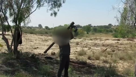 הפלת הכטב"מ, ירי הנ"מ ושיגור הנורים: תיעוד היירוט ברצועה, והתגובה העזתית
