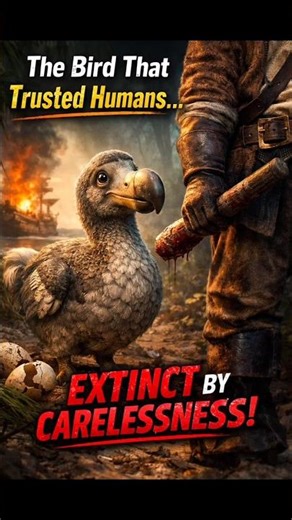 The Bird That Trusted Humans… and Went Extinct Forever 🕊️😢#HistoryShorts#AnimalShorts#YouTubeShorts