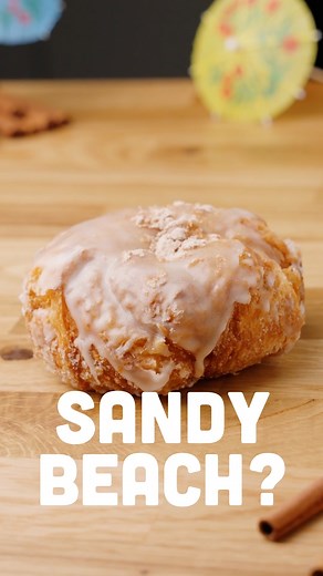 What is a Sandy Beach? 🌊 Dive into the deliciousness of our classic vanilla glaze doughnut sprinkled with cinnamon sugar! This sweet treat will transport you to cinnamon roll paradise. 🍩✨ #SandyBeachDoughnut #CinnamonRollFlavor #ParlorDoughnuts #doughnuts | Parlor Doughnuts