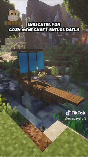 Minecraft Small Boat Idea. In this tutorial I show you how to build a small decorative boat that’s perfect for rivers, docks, harbors, and fishing villages. It’s a simple build but adds a lot of life and detail to your Minecraft world. This design fits great in medieval towns, survival worlds, and cozy harbor builds, and can easily be customized with different wood types. If you enjoy cozy Minecraft builds and simple tutorials, subscribe for more!