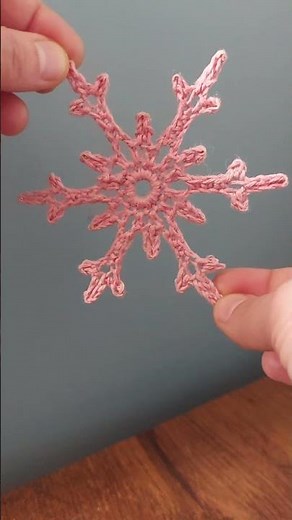 śnieżynka na szydełku #crochet #snowflake