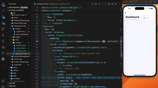 【搬运】📱 Flutter Responsive Dashboard Flutter Web App Responsive Design Tutorial