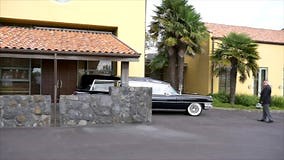 Hearse Arriving or Leaving a Funeral Stock Footage - Video of burial, cemetery: 109966262