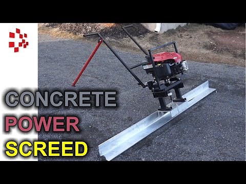 DIY Concrete Power Screed