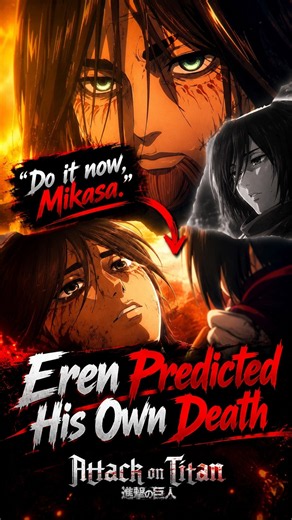 Eren Predicted His Own Death?!😢 #attackontitan #shorts