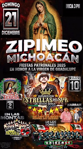 21 DE DICIEMBRE NOS VEMOS EN ZIPIMEO MICH⭐️ | Rancho Estrellas Del Sur De Reselio Garcia