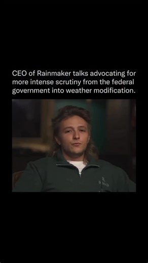 Popular Media Clips on Instagram: "Rainmaker, a cloud seeding company focused on precipitation enhancement through technologies like drones and silver iodide dispersal, has faced intense public and political scrutiny—particularly after being falsely accused of contributing to deadly Texas floods in 2025. Rather than opposing oversight, CEO Augustus Doricko has advocated for greater federal involvement to address legitimate public concerns about the safety, transparency, and regulation of weather