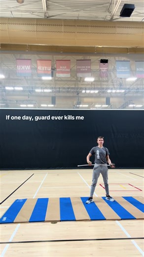 An old fail with @tommy 💫 #winterguard #colorguard #wgi #rifle #sabre