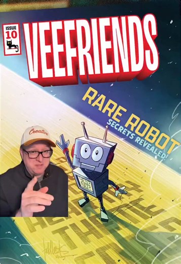 See you there, THURSDAY @ noon 🙌🗣️ Tune in to VeeFriends Comics live on YouTube 🙂‍↕️ Don’t miss the secrets being revealed 👀 #veefriends #comic #veefriendscomics #youtube #livestream